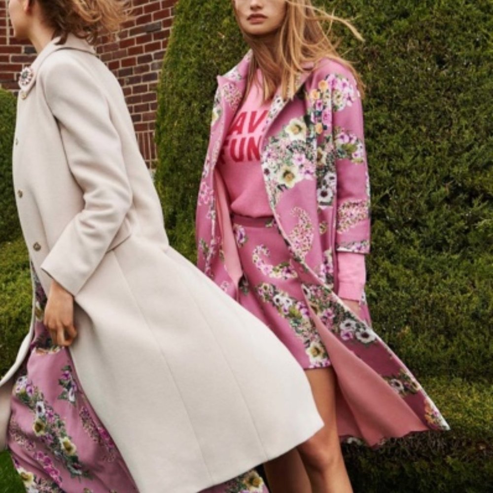 Blugirl Blumarine Floral Coat Jacket - Picture 4 of 8